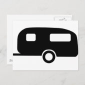 Retro Caravan Postkarte (Vorne/Hinten)