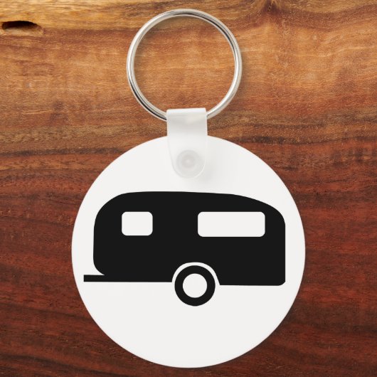Retro Caravan Schlüsselanhänger (Vorderseite)