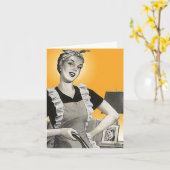 Retro Cards Hausarbeit Spaß Anonyme Fun Quotes Karte (Gelbe Blume)