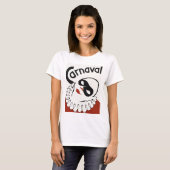 Retro Carnaval Karnevalsclown T-Shirt (Vorne ganz)