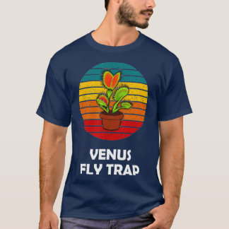 Retro Carnivorous Plant  Vintage Venus Fly Trap T-Shirt