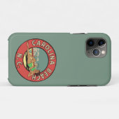 Retro Carolina Beach Rundel Case-Mate iPhone Hülle (Rückseite (Horizontal))