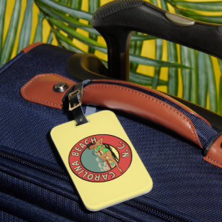 Retro Carolina Beach Rundel Gepäckanhänger