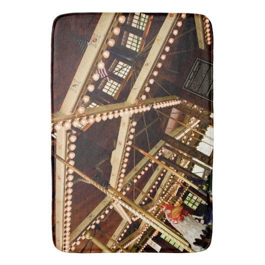 Retro Carousel Badematte (Vorderseite Vertikal)