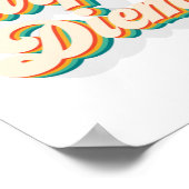 Retro Carpe Diem Poster (Ecke)