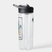 Retro Carrabelle Beach auf beiden Seiten Kunstwerk Trinkflasche (Rechts)