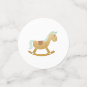 Retro Carriage Toys Bottle Mint Gold Baby Dusche Konfetti (Klein Vorderseite)