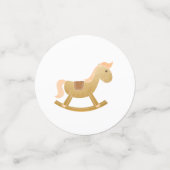 Retro Carriage Toys Flasche Pink Baby Girl Dusche Konfetti (Klein Vorderseite)