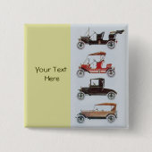 RETRO-CARS 2 - Auto-Reparaturautomobil, gelb Button (Vorderseite)