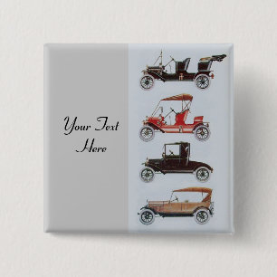 RETRO-CARS 2- Auto-Reparaturwagen, grau Button