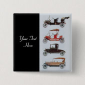 RETRO-CARS 2 - Auto-Reparaturwagen, schwarz Button (Vorderseite)