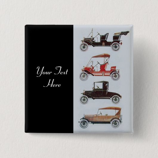 RETRO-CARS 2 - Auto-Reparaturwagen, schwarz Button (Vorderseite)