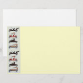 RETRO CARS 2 , AUTO RESTORATION Graue Creme Briefpapier (Vorne/Hinten)