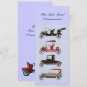 RETRO CARS 2 , AUTO-WIEDERHERSTELLUNG , blau Ankündigung (Vorne/Hinten)