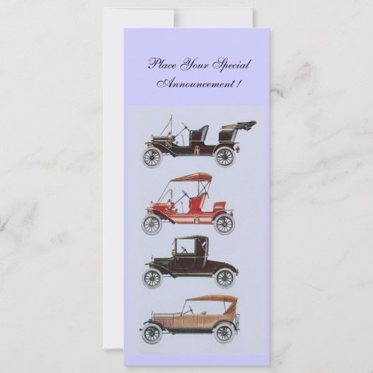 RETRO CARS 2 , AUTO-WIEDERHERSTELLUNG , blau Ankündigung (Vorderseite)