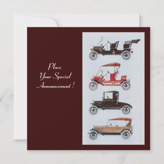 RETRO CARS 2 , AUTO-WIEDERHERSTELLUNG , blau-braun Ankündigung (Vorderseite)