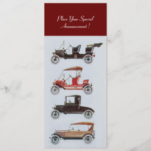 RETRO CARS 2 , AUTO-WIEDERHERSTELLUNG , blau-weiß Ankündigung