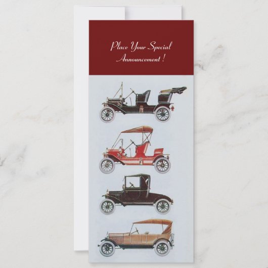 RETRO CARS 2 , AUTO-WIEDERHERSTELLUNG , blau-weiß Ankündigung (Vorderseite)