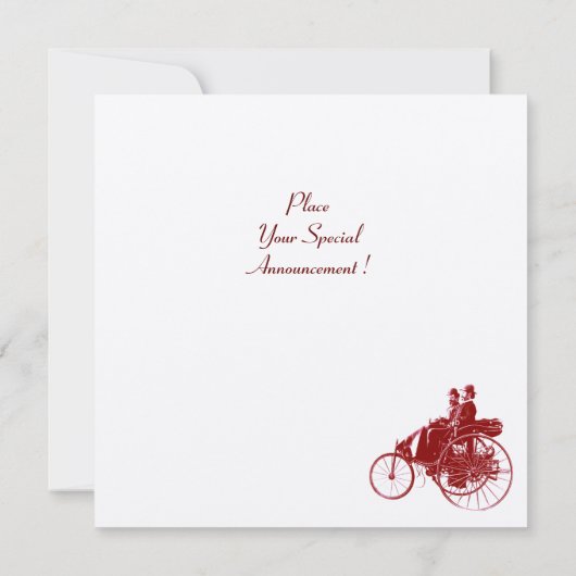 RETRO CARS 2 , AUTO-WIEDERHERSTELLUNG , goldbraun Einladung (Rückseite)