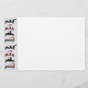 RETRO CARS 2 , AUTO-WIEDERHERSTELLUNG in Grauweiß Briefpapier