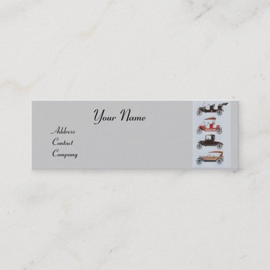 RETRO CARS 2 - Reparatur von Auto, Automobil Mini Visitenkarte (Vorderseite)