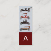 RETRO CARS 2 - Reparatur von Auto, Automobil Mini Visitenkarte (Rückseite)