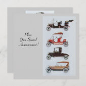 RETRO CARS 2 , RESTORATION DES AUTO, blau-weiß Ankündigung (Vorne/Hinten)