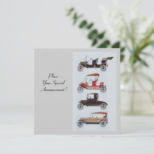 RETRO CARS 2 , RESTORATION DES AUTO, blau-weiß Ankündigung (Stehend Vorderseite)