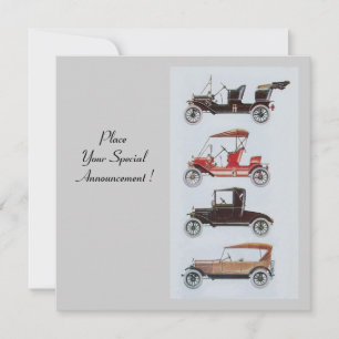 RETRO CARS 2 , RESTORATION DES AUTO, blau-weiß Ankündigung