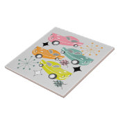 Retro Cars Atomic Sternexplosion Moderne Mitte Jah Fliese (Seite)