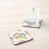 Retro Cars Atomic Sternexplosion Moderne Mitte Jah Getränkeuntersetzer (Rechte Seite)