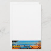 RETRO CARS - Auto-Reparaturwagen Briefpapier (Vorne/Hinten)