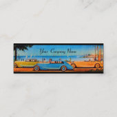 RETRO CARS - Auto-Reparaturwagen Mini Visitenkarte (Rückseite)