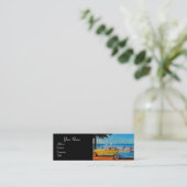 RETRO CARS - Auto-Reparaturwagen Mini Visitenkarte (Stehend Vorderseite)