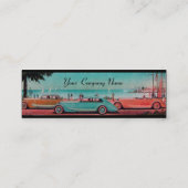 RETRO CARS - Auto-Reparaturwagen Mini Visitenkarte (Rückseite)