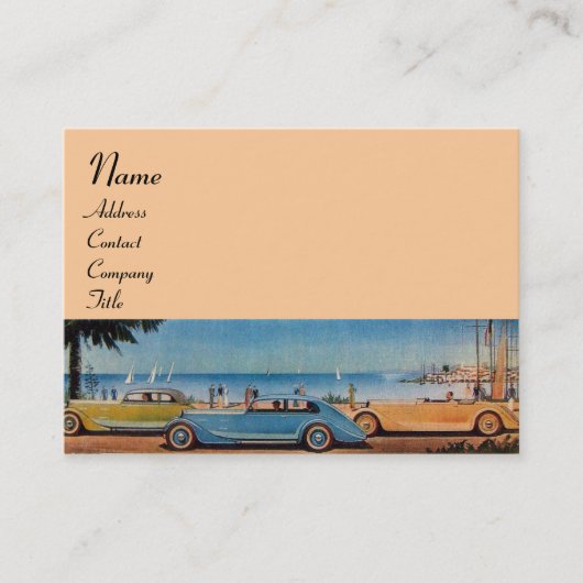 RETRO CARS - Auto-Reparaturwagen Visitenkarte (Vorderseite)