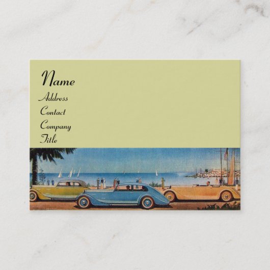 RETRO CARS - Auto-Reparaturwagen Visitenkarte (Vorderseite)