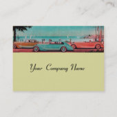 RETRO CARS - Auto-Reparaturwagen Visitenkarte (Rückseite)