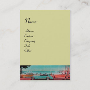 RETRO CARS - Auto-Reparaturwagen Visitenkarte