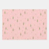 Retro Cars Pink Weihnachtsbaumen Geschenkpapier Set (Vorderseite 3)