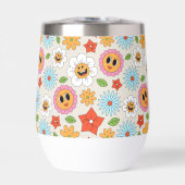 Retro Cartoon Blume Whimsical Happy Fun (Vorderseite)