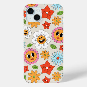 Retro Cartoon Blume Whimsical Happy Fun Case-Mate iPhone Hülle