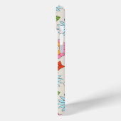 Retro Cartoon Blume Whimsical Happy Fun Case-Mate iPhone Hülle (Rückseite / Links)