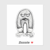 Retro Cartoon Charm - Fantasy Monster Aufkleber (Blatt)