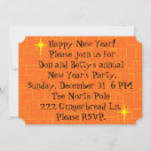 Retro Cartoon-Cocktail-Party Einladungen (Rückseite)