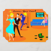 Retro Cartoon-Cocktail-Party Einladungen (Vorne/Hinten)