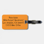 Retro Cartoon-Cocktail-Party-Gepäck-Umbau Gepäckanhänger (Rückseite horizontal)