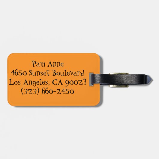 Retro Cartoon-Cocktail-Party-Gepäck-Umbau Gepäckanhänger (Rückseite horizontal)