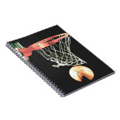 Retro Cartoon Comic Effect Basketball-Notebook Notizblock (Rechte Seite)
