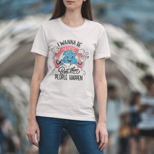 Retro-Cartoon der antisozialen Erden T-Shirt